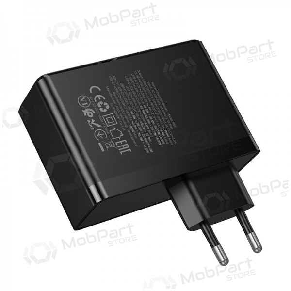 Telefonladdare Hoco N85 100 W 3x USB-C + USB-A svart