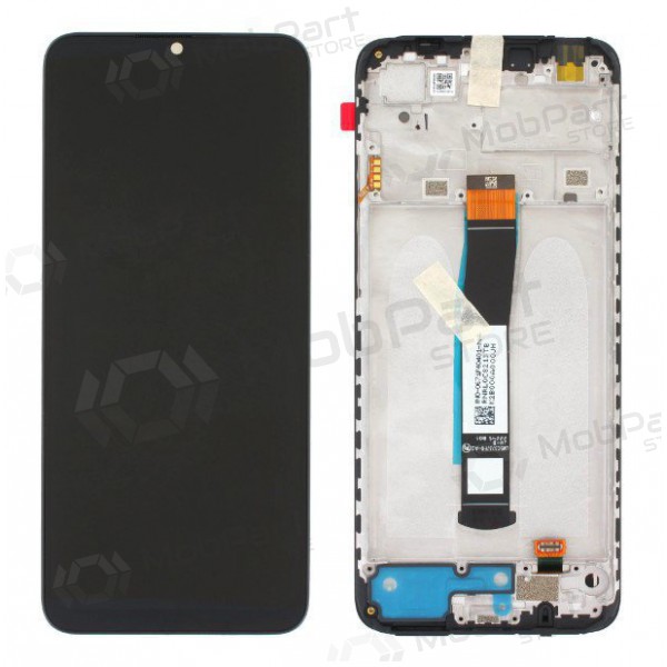 Xiaomi Redmi 10C 2022 / Poco C40 skärm (svart) (med ram) (original) Xiaomi Redmi 10C 2022 / Poco C40 skärm (svart) (med ram) (original)