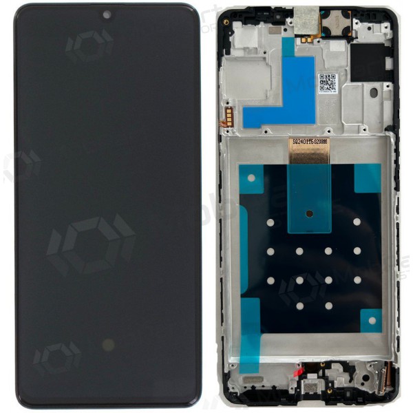 Samsung Galaxy M55 skärm (svart) (med ram) (original)