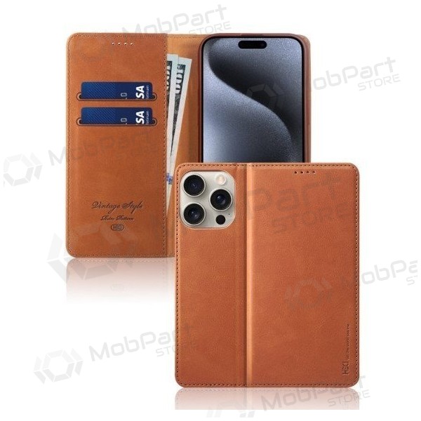 Mobilskal / fodral HDD Magnetic Wallet Case Samsung A405 A40 brun