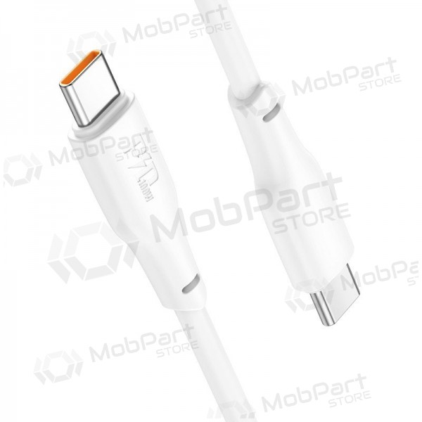 USB-C-kabel Hoco X93 USB-C till USB-C 1 m 100 W vit