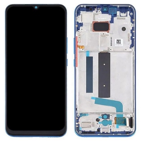 Xiaomi Mi 10 Lite 5G skärm (Blue / Green) (med ram) (service pack) (original)