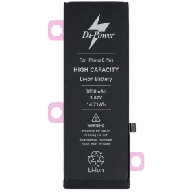 Apple iPhone 8 Plus batteri, ackumulator Di-Power 3850 mAh (förstärkt kapacitet)