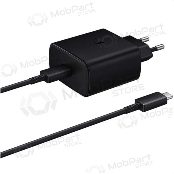 Laddare original Samsung EP-TA845 45W + Type-C kabel 25W svart