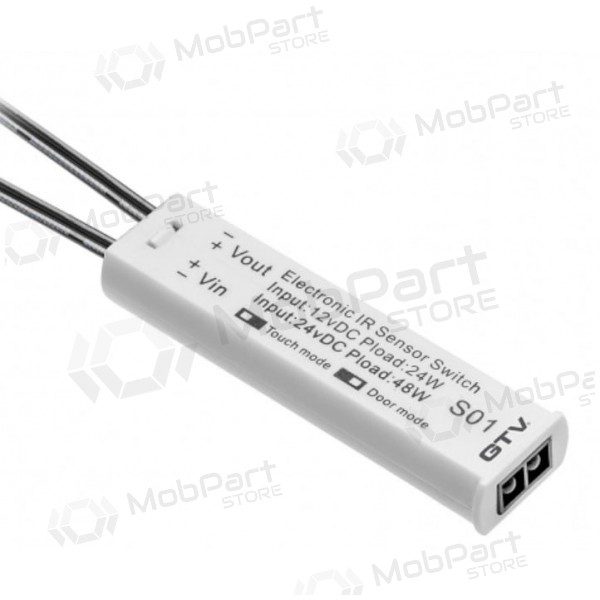 Bekontaktis jungiklis LED juostoms GTV AE-WBBUNI-10DIM (vit, 12V)