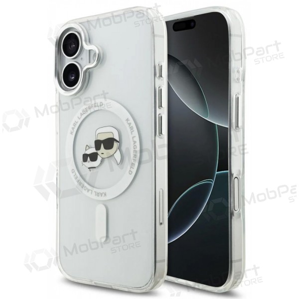 Apple iPhone 17 fodral - Karl Lagerfeld IML K&CH Heads Metal Frame MagSafe (transparent)