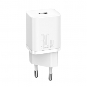 Laddare buitinis Baseus Super Si 30W vit CCSUP-J02