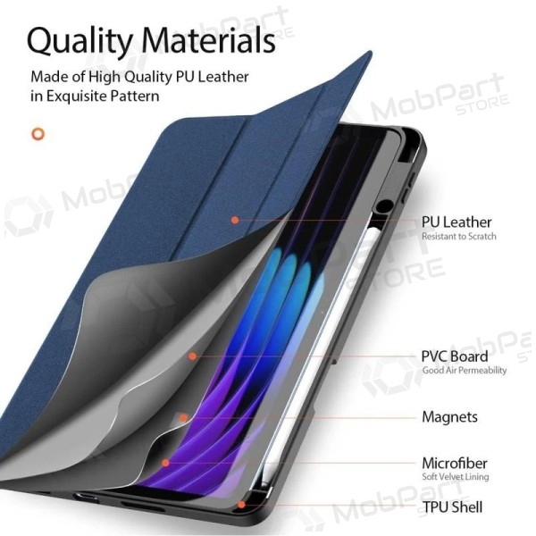 Xiaomi Pad 7, Pad 7 Pro, 8 fodral - Dux Ducis Domo (mörkblå)