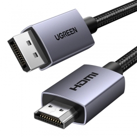 HDMI-kabel Ugreen DP125 DisplayPort till HDMI 2 m 4K 30 Hz svart