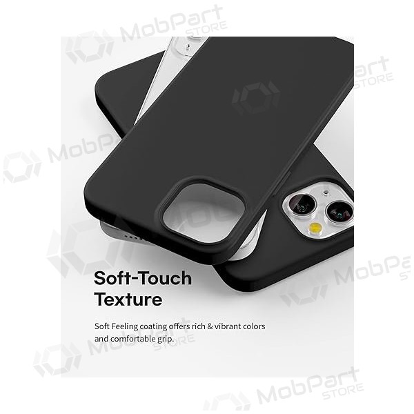 Apple iPhone 14 Plus fodral Mercury Goospery "Soft Feeling Jelly Case" (svart) Apple iPhone 14 Plus fodral Mercury Goospery "Soft Feeling Jelly Case" (svart)