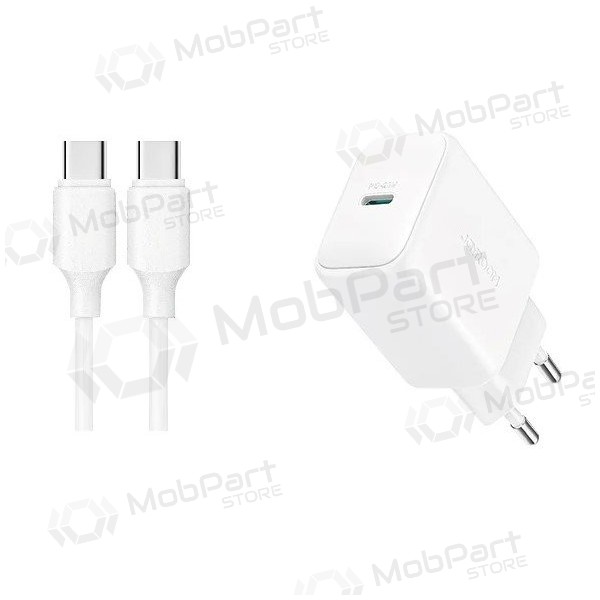 Laddare Joyroom JR-TCF20 USB-C PD20W + USB-C to USB-C cable 1.0m vit