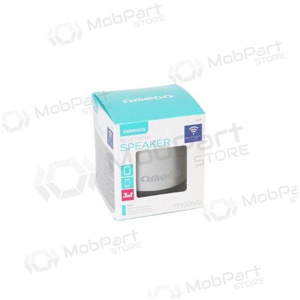 Bluetooth bärbar topphögtalare OMEGA OG47 (MicroSD, handsfree) (silver)