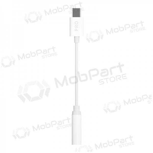 Ljudadapter Dudao L16CPro USB-C till 3.5 mm vit