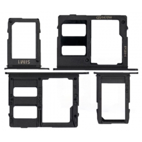 Samsung A600 Galaxy A6 2018 SIM korthållare (2st) (svart)