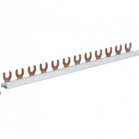 Isolerad samlingsskena Hager KDN163A (1-polig, 12 moduler, 10 mm)