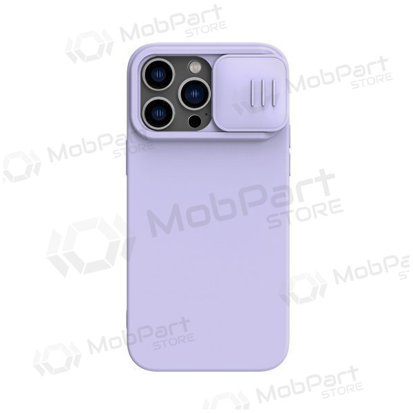Apple iPhone 15 Pro Max mobilskal „Nillkin Silicone“ (šviesiai violett) Apple iPhone 15 Pro Max mobilskal „Nillkin Silicone“ (šviesiai violett)
