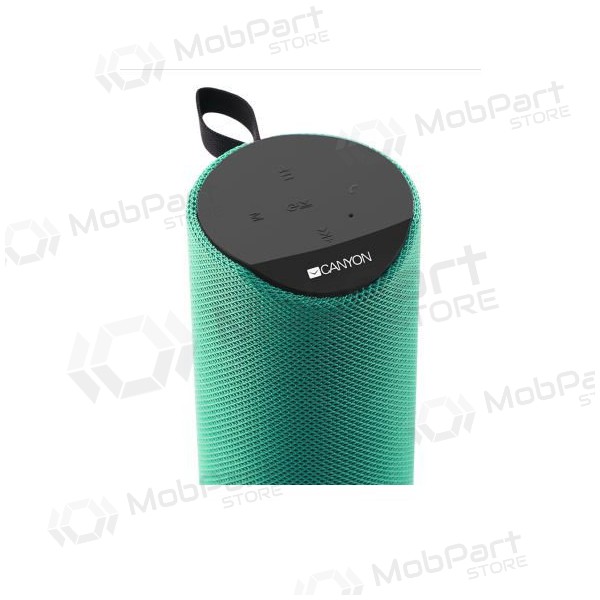 Bluetooth bärbar topphögtalare CANYON CNS-CBTSP5 (MicroSD, AUX, BT V5.0, 1200mAh) (grön)