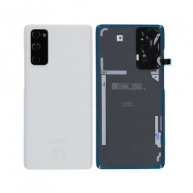 Samsung G780 / G781 Galaxy S20 FE 4G / 5G baksida / batterilucka (Cloud White) (begagnad grade C, original)