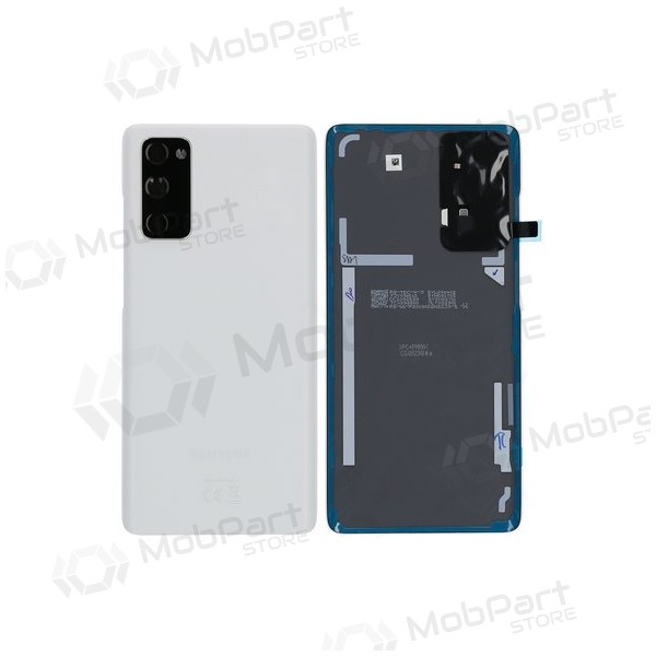 Samsung G780 / G781 Galaxy S20 FE 4G / 5G baksida / batterilucka (Cloud White) (begagnad grade C, original)