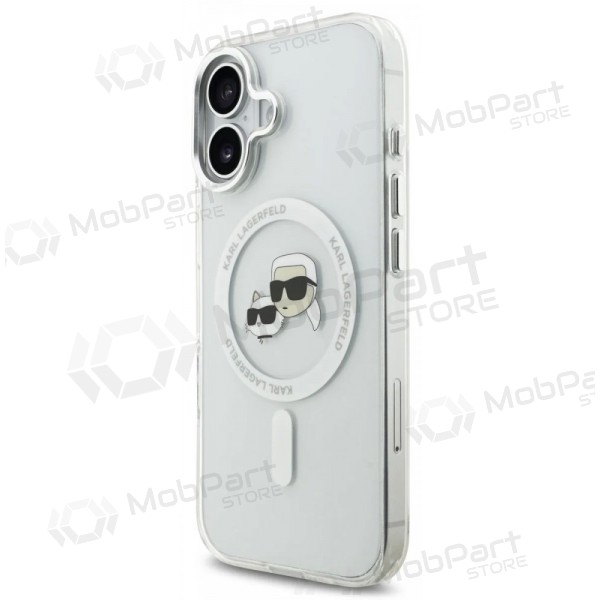 Apple iPhone 17 fodral - Karl Lagerfeld IML K&CH Heads Metal Frame MagSafe (transparent)