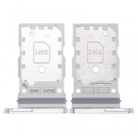 Samsung Galaxy S22 Ultra Dual SIM korthållare (vit) (original)