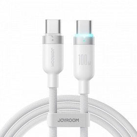 USB-C-kabel Joyroom S-A63 USB-C till USB-C 1.2 m 100 W vit
