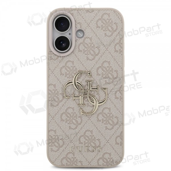 Apple iPhone 17 fodral - Guess PU 4G Metal Logo (rosa)
