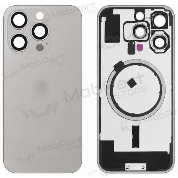 Apple iPhone 16 Pro bakstycke (grå) (Premium)