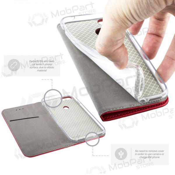 Apple iPhone 13 fodral - Smart Magnet (röd)