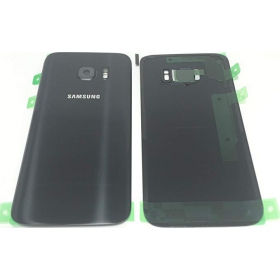 Samsung G930F Galaxy S7 baksida / batterilucka (svart) (begagnad grade A, original)