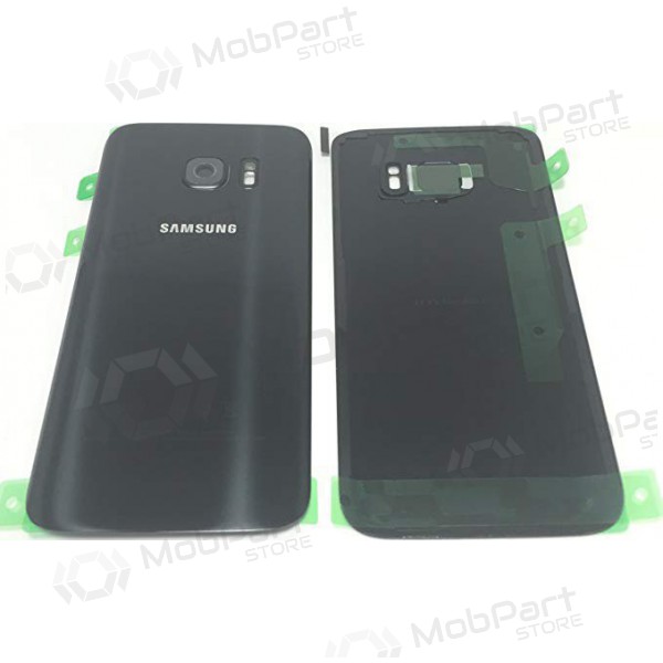 Samsung G930F Galaxy S7 baksida / batterilucka (svart) (begagnad grade A, original)