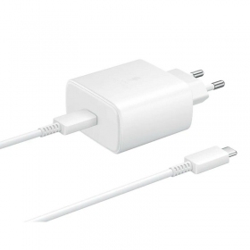 Laddare Samsung EP-TA845 45W + Type-C kabel 25W vit