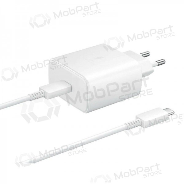 Laddare Samsung EP-TA845 45W + Type-C kabel 25W vit