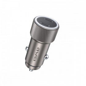 Billaddare Awei C-858 33W 2xUSB-C svart