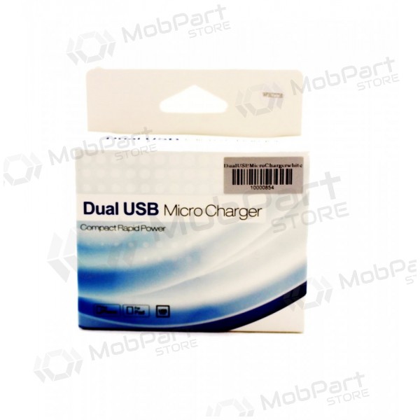 Billaddare (USB) (big/long) vit (0.6A)