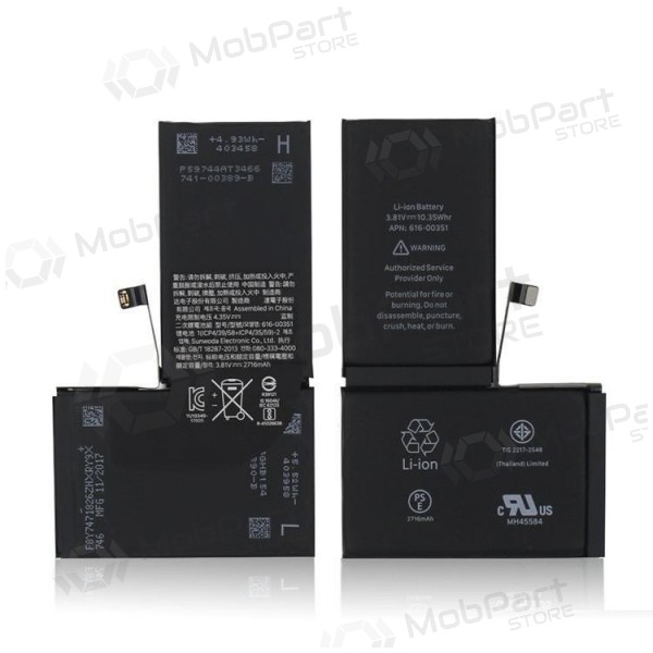 Apple iPhone X batteri / ackumulator (2716mAh) (begagnad grade A, original)
