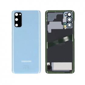 Samsung G981F / G980 Galaxy S20 baksida / batterilucka (Cloud Blue) (begagnad grade B, original)