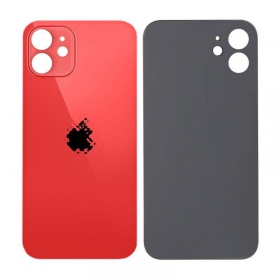 Apple iPhone 12 baksida / batterilucka (röd) (bigger hole for camera)