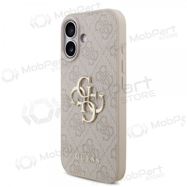 Apple iPhone 17 fodral - Guess PU 4G Metal Logo (rosa)