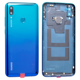 Huawei P Smart 2019 baksida / batterilucka blå (Aurora Blue) (begagnad grade C, original)