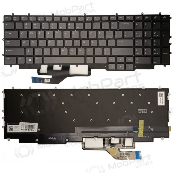 Tangentbord DELL G7 17 7700,med spalvotu pašvietimu, US