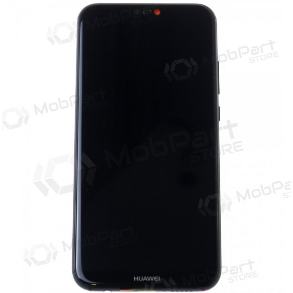 Huawei P20 Lite skärm (svart) (med ram och batteri) (service pack) (original)