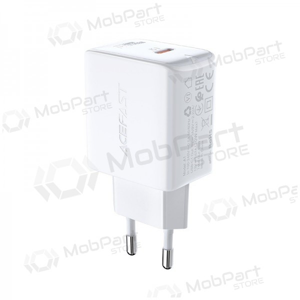 Laddare buitinis Acefast A1 PD20W USB-C vit
