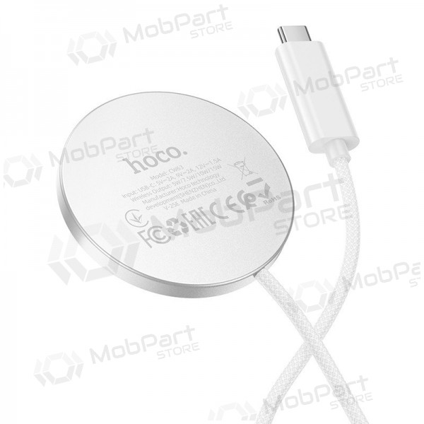 Trådlös laddare Hoco CW63 15 W Qi2 vit