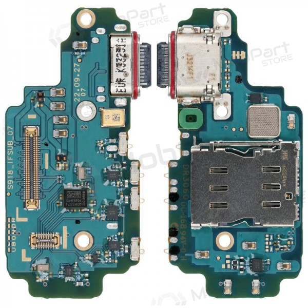 Samsung S918 Galaxy S23 Ultra laddarkontakt och mikrofon med flex (service pack) (original) Samsung S918 Galaxy S23 Ultra laddarkontakt och mikrofon med flex (service pack) (original)