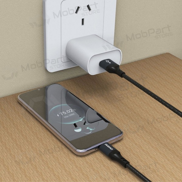 USB-C-kabel Dudao L3ST USB-A till USB-C 3 m 5A svart