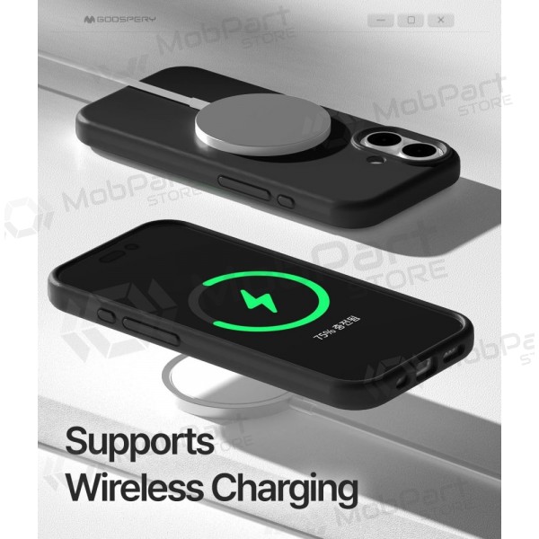 Mobilskal / fodral Mercury Pure Magsafe Silicon Case Apple iPhone 17 röd