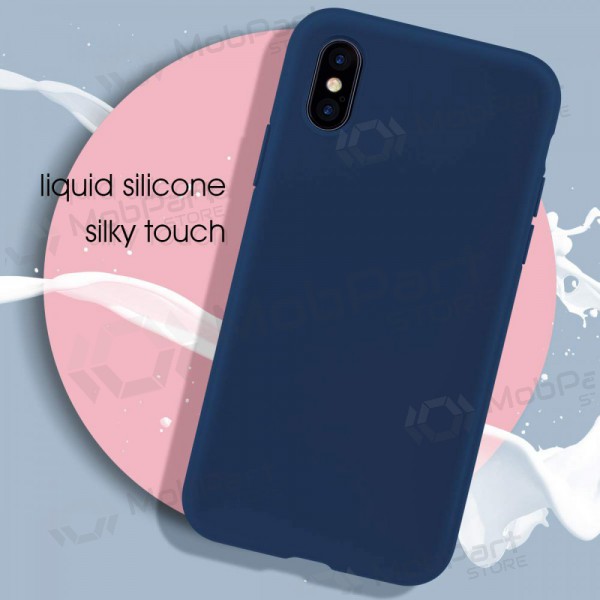 Apple iPhone 12 Pro fodral - Liquid Silicone 1.5mm (mörkblå)