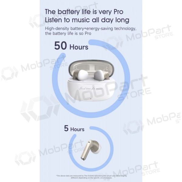 Trådlösa hörlurar med mikrofon Dudao U8 Bluetooth USB-C svarta