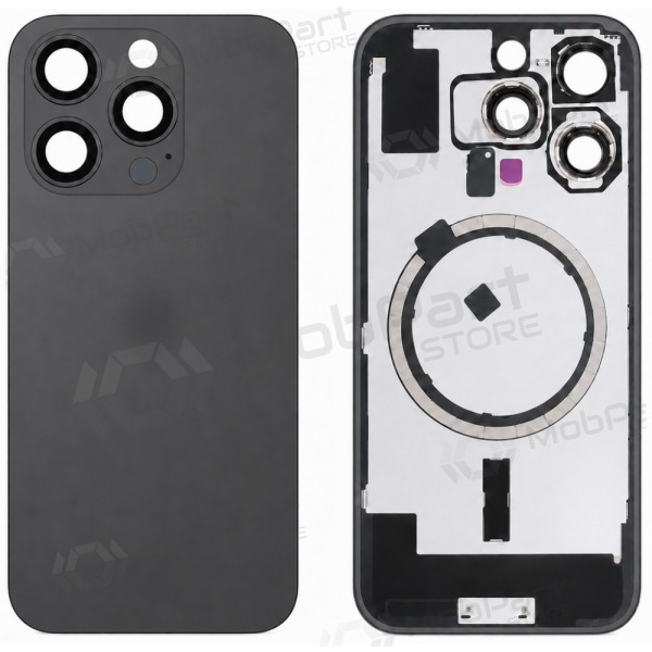 Apple iPhone 16 Pro bakstycke (svart) (Premium)
